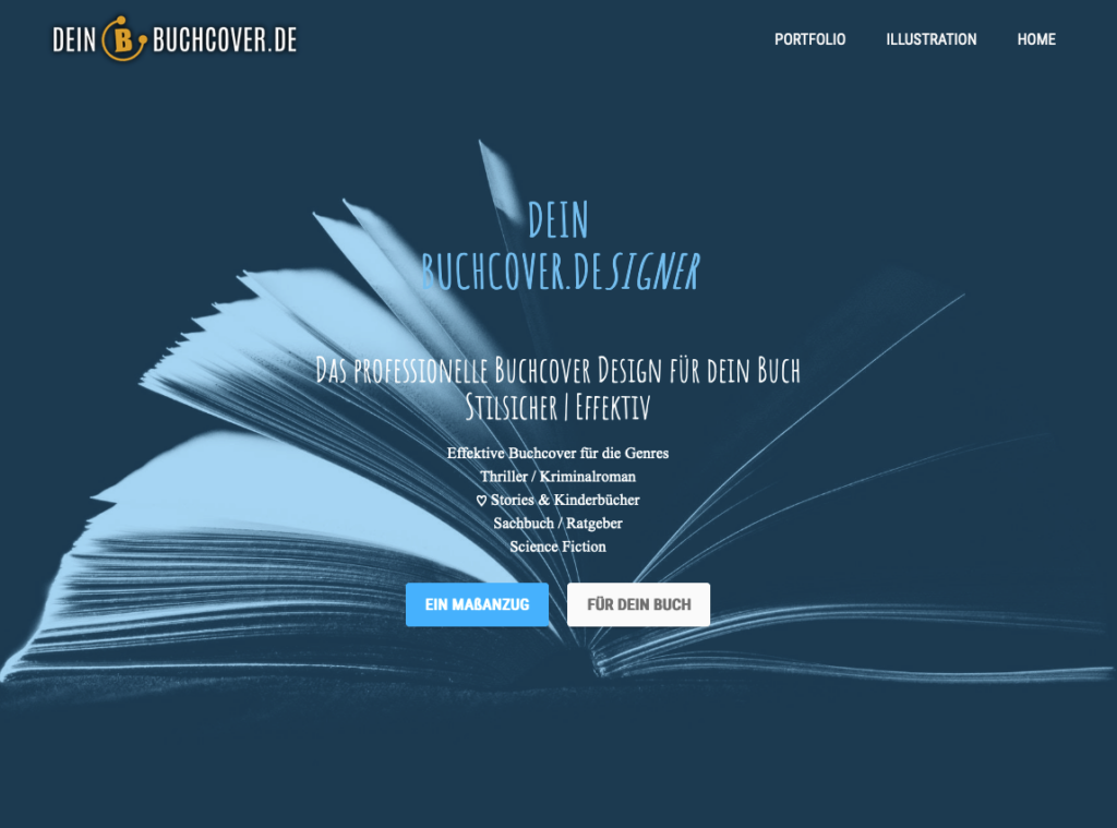 Besuche meine Website dein-buchcover.de