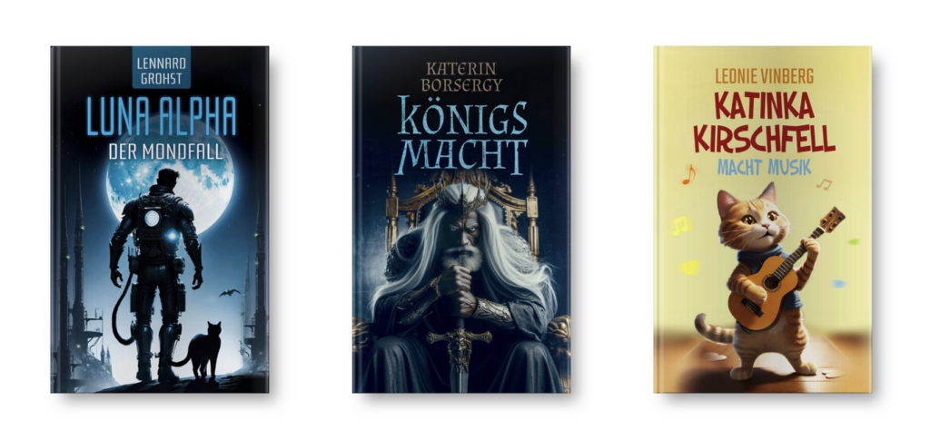 Buchcover mit KI