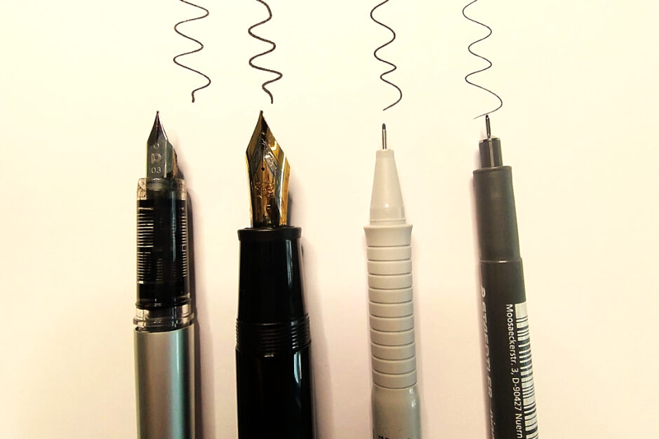 Fineliner vs. Füllfederhalter